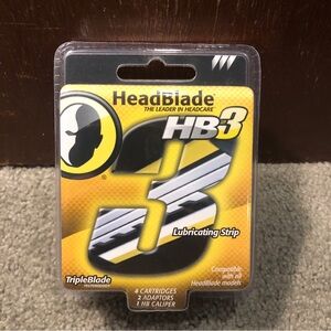 HeadBlade HB3 Triple Blade 4 Cartridges + 2 Adaptors + 1 HB Caliper Kit